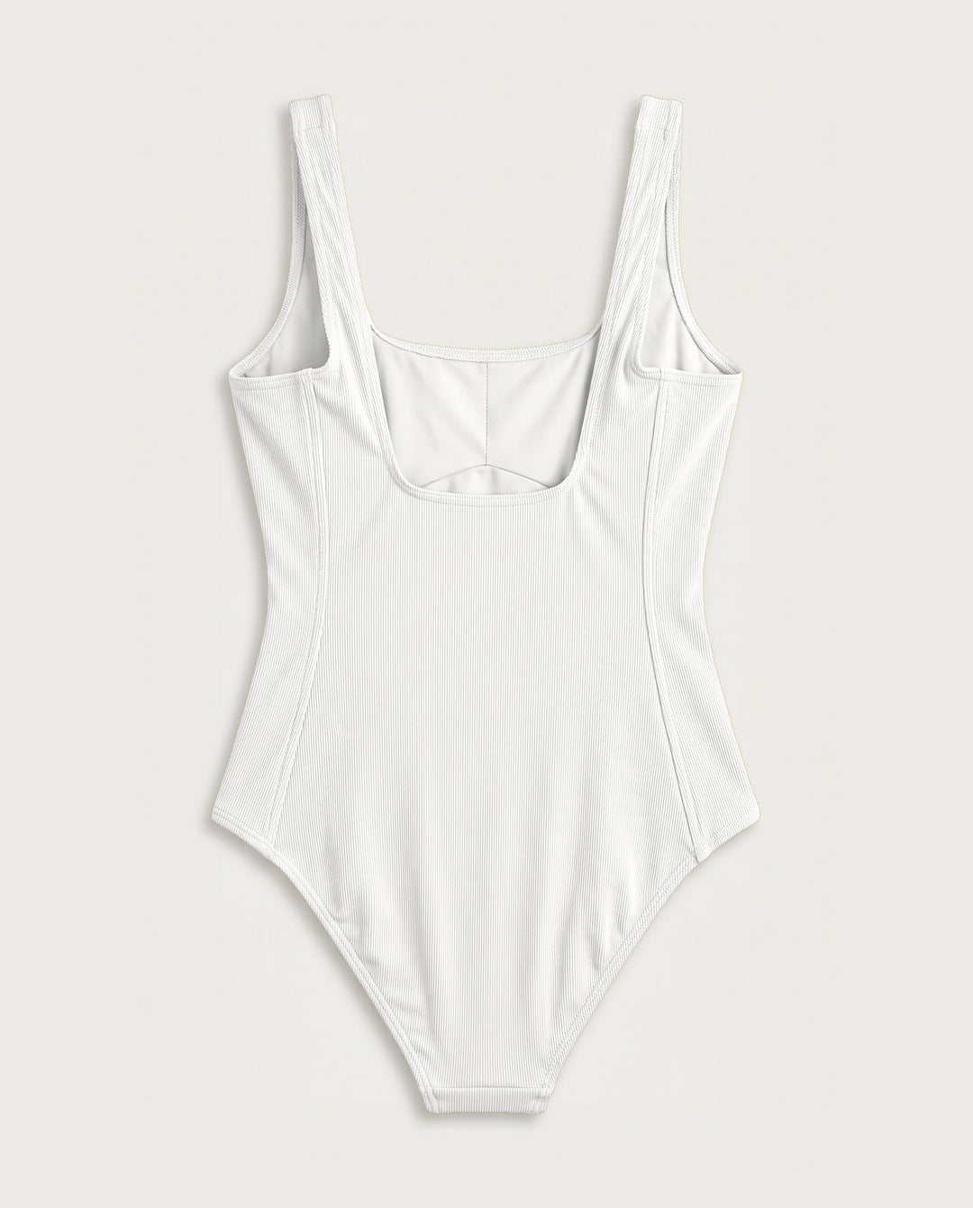 Baywatch One Piece in Lily, flat lay back (AI-generated product render)